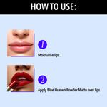 Buy Blue Heaven Powder Matte Lipsticks Glam Diva Combo, Set of 3 - Purplle