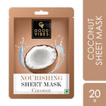 Buy Good Vibes Coconut Nourishing Sheet Mask | For Soft, Bright & Smooth Skin | Moisturizes Skin, Treats Rough & Dull Skin (20 g) - Purplle