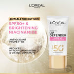 Buy L'Oreal Paris UV Defender Serum Protector Sunscreen SPF 50+, Bright & Clear (50 ml) - Purplle