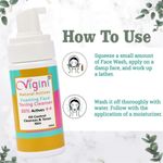 Buy Vigini 30% Actives Anti Acne Foaming Toner Cleanser Face Wash Oil Control Pimple Removal Pore Tightening Prone Bumpy Skin Reduce Redness & Scars Soap Free Niacinamide Salicylic Acid Apple Cidar Vinegar Men Women 150ml - Purplle