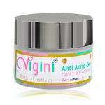 Buy Vigini 22% Actives Anti Acne Face Day Night Gel Control Oil Reduce Pimples Scars & Blackheads, Prone Skin, Unclog Pores, Prevents Breakouts Honey Cinnamon Niacinamide (Hyaluronic Salicylic) Acid Tea Tree Oil Men Women 50g - Purplle