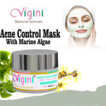 Buy Vgini 45% Actives Marine Algae Anti Acne Clay Face Pack Mask Pimple Removal Prone Bumpy Skin, Control Oil & Sebum Tighten Pore, Remove Blackheads, Dries Blemishes, (Salicylic Glycolic Hyaluronic) Acid Vitamin E Men Women 50g - Purplle