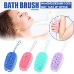 Buy Favon Silicone Bubble Bath SPA Super Soft Body Scrubbing Brush - Purplle
