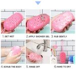 Buy Favon Silicone Bubble Bath SPA Super Soft Body Scrubbing Brush - Purplle