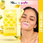 Buy NY Bae Lip Mask Sheet - Pack Of 4 | Plumping | 95 % Natural Ingredients | Instant Hydration | Bio Cellulose Mask | Alcohol Free - Lemon - Purplle