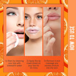 Buy NY Bae Lip Mask Sheet - Pack Of 4 | De-Pigmentation | 95 % Natural Ingredients | Instant Hydration | Bio Cellulose Mask | Alcohol Free - Orange - Purplle
