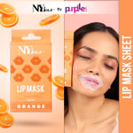 Buy NY Bae Lip Mask Sheet - Pack Of 4 | De-Pigmentation | 95 % Natural Ingredients | Instant Hydration | Bio Cellulose Mask | Alcohol Free - Orange - Purplle