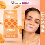 Buy NY Bae Lip Mask Sheet - Pack Of 4 | De-Pigmentation | 95 % Natural Ingredients | Instant Hydration | Bio Cellulose Mask | Alcohol Free - Orange - Purplle