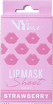 Buy NY Bae Lip Mask Sheet - Pack Of 4 | Enriched With Strawberry | Treats Chapped Lips | 95% Natural Ingredients | Bio Cellulose Mask | Alcohol Free - Purplle