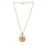 Buy Estele Gold Plated Round Shaped Pendant Set for Women - Purplle