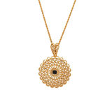 Buy Estele Gold Plated Round Shaped Pendant Set for Women - Purplle