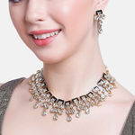 Buy Estele Gold Plated Traditional Subtle Kundan Jewellery Set with Pearl for Women - Purplle