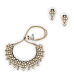 Buy Estele Gold Plated Traditional Subtle Kundan Jewellery Set with Pearl for Women - Purplle