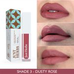 Buy Just Herbs Ayurvedic Creamy Matte Long Lasting Liquid Lipstick, Lightweight & Hydrating Lip Colour with Liquorice & Sweet Almond Oil - Dusty Rose - Purplle