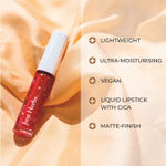 Buy Just Herbs Ayurvedic Creamy Matte Long Lasting Liquid Lipstick, Lightweight & Hydrating Lip Colour with Liquorice & Sweet Almond Oil - Apricot Coral - Purplle