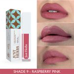 Buy Just Herbs Ayurvedic Creamy Matte Long Lasting Liquid Lipstick, Lightweight & Hydrating Lip Colour with Liquorice & Sweet Almond Oil - Raspberry Pink - Purplle