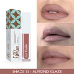 Buy Just Herbs Ayurvedic Creamy Matte Long Lasting Liquid Lipstick, Lightweight & Hydrating Lip Colour with Liquorice & Sweet Almond Oil - Almond glaze - Purplle