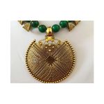 Buy Pujvi Fashions Green Jali Collar Traditional Gold Plated Necklaces Set - Purplle
