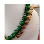 Buy Pujvi Fashions Green Jali Collar Traditional Gold Plated Necklaces Set - Purplle