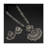 Buy PUJVI Alloy Silver Contemporary/Fashion Necklaces Set Long Haram - Purplle