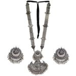Buy PUJVI Alloy Silver Contemporary/Fashion Necklaces Set Long Haram - Purplle