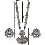 Buy PUJVI Alloy Silver Contemporary/Fashion Necklaces Set Long Haram - Purplle