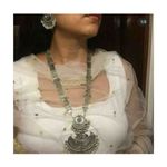 Buy PUJVI Alloy Silver Contemporary/Fashion Necklaces Set Long Haram - Purplle