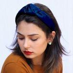 Buy Stay Quirky Silky Dream Headbands - Blueberry Silk - Navy Blue - Purplle