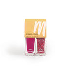 Buy MyGlamm Two Of Your Kind Nail Enamel Duo Glitter Collection-Bring the Bling-2x5ml - Purplle