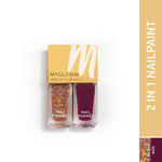 Buy MyGlamm Two Of Your Kind Nail Enamel Duo Glitter Collection-Wicked Wish-2x5ml - Purplle