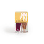 Buy MyGlamm Two Of Your Kind Nail Enamel Duo Glitter Collection-Wicked Wish-2x5ml - Purplle