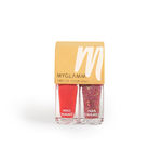 Buy MyGlamm Two Of Your Kind Nail Enamel Duo Glitter Collection-Steal The Show-2x5ml - Purplle