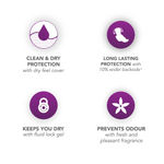 Buy NIINE Dry Comfort Ultra Thin XL+ Sanitary Napkins for HEAVY FLOW, With Biodegradable disposable bags inside (Pack of 2), 30 Pads Count - Purplle