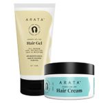 Buy Arata Advanced Curl Care Hair Cream (100 GM) & Advanced Curl Care Hair Gel (150 ML) | Intensive Moisture & All-Season Curl Definition | Natural Oils, Protein, Aloe Vera & Shea Butter | CG Approved - Purplle