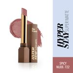 Buy Blue Heaven Hyperstay Super Matte Lipstick, Spicy Nude, 722 (2.2 g) - Purplle