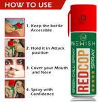 Buy Newish Powerful Self Defence Green Chilli Pepper Spray For Protection & Safety (Pack of 5) For Men & Women 55ml / 35gms - Purplle