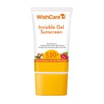 Buy WishCare Invisible Gel Sunscreen SPF 50+ PA++++ -Broad Spectrum with No White Cast - 50 gm - Purplle