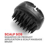 Buy Alan Truman Scalp SOS - Scalp Massage & Shampoo Brush - Black(1 pieces) - Purplle