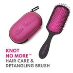 Buy Alan Truman Knot No More Detangling & Hair Care Brush - Pink Hot Glare | Detangling Hair Brush With Flexible Long Life Bristles| Suitable For Every Hair Type| Ensures Pain Free And Frizz Free Detangled Hair - Purplle