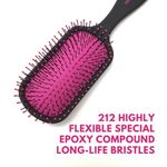 Buy Alan Truman Knot No More Detangling & Hair Care Brush - Pink Hot Glare | Detangling Hair Brush With Flexible Long Life Bristles| Suitable For Every Hair Type| Ensures Pain Free And Frizz Free Detangled Hair - Purplle