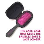 Buy Alan Truman Knot No More Detangling & Hair Care Brush - Pink Hot Glare | Detangling Hair Brush With Flexible Long Life Bristles| Suitable For Every Hair Type| Ensures Pain Free And Frizz Free Detangled Hair - Purplle