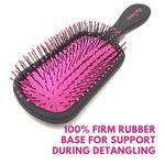 Buy Alan Truman Knot No More Detangling & Hair Care Brush - Pink Hot Glare | Detangling Hair Brush With Flexible Long Life Bristles| Suitable For Every Hair Type| Ensures Pain Free And Frizz Free Detangled Hair - Purplle