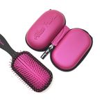 Buy Alan Truman Knot No More Detangling & Hair Care Brush - Pink Hot Glare | Detangling Hair Brush With Flexible Long Life Bristles| Suitable For Every Hair Type| Ensures Pain Free And Frizz Free Detangled Hair - Purplle