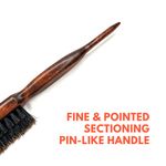 Buy Alan Truman BCB-01Backcombing & Teasing Brush | Back Combing and Teasing Brush| Soft Nylon Bristles|Gives Maximum Volume| Prevents Damage and Splitends| Two Level of Bristles for Different Teasing Styles|Dense Bristles For Tight And Quick Teasing - Purplle