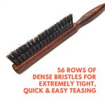 Buy Alan Truman BCB-01Backcombing & Teasing Brush | Back Combing and Teasing Brush| Soft Nylon Bristles|Gives Maximum Volume| Prevents Damage and Splitends| Two Level of Bristles for Different Teasing Styles|Dense Bristles For Tight And Quick Teasing - Purplle
