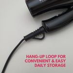 Buy Alan Truman Mini Dryer - 1000 Watts DC Motor Hair Dryer - Black | Economic Yet Powerful Hair Dryer|Foldable Body For Easy Storage| Frizz Free Salon Like Blow Style| Safety Against Hair Pulling Accidents| 2 Heat And Speed Settings - Purplle