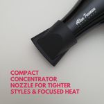 Buy Alan Truman Mini Dryer - 1000 Watts DC Motor Hair Dryer - Black | Economic Yet Powerful Hair Dryer|Foldable Body For Easy Storage| Frizz Free Salon Like Blow Style| Safety Against Hair Pulling Accidents| 2 Heat And Speed Settings - Purplle
