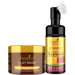 Buy Spantra Vitamin C Clay Mask 125 gm, & Face Wash, 100ml (Pack of 2) - Purplle