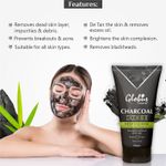 Buy Globus Naturals Charcoal Face Scrub Enriched with Tea Tree,Retinol & Lactic Acid for Exfoliation, Anti-acne & Pimples, Blackhead Removal Scrub (200 g) - Purplle