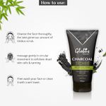 Buy Globus Naturals Charcoal Face Scrub Enriched with Tea Tree,Retinol & Lactic Acid for Exfoliation, Anti-acne & Pimples, Blackhead Removal Scrub (200 g) - Purplle